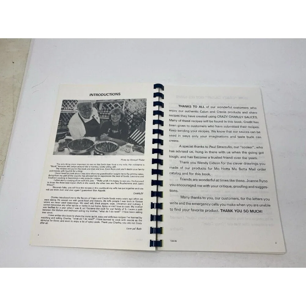 Cooking With Crazy Charlie Cookbook Cajun And‎ Creole Sauces Spiral Bound 1998
